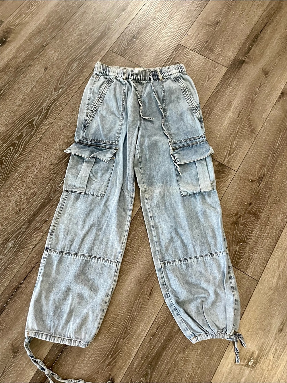 Habitual Cargo Joggers Elastic Waist Pants Size Small